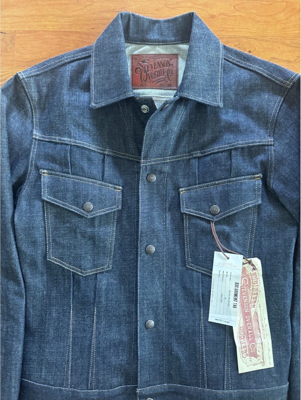 Stevenson Maverick Rider Denim Jacket 14.oz Indigo Men's 38